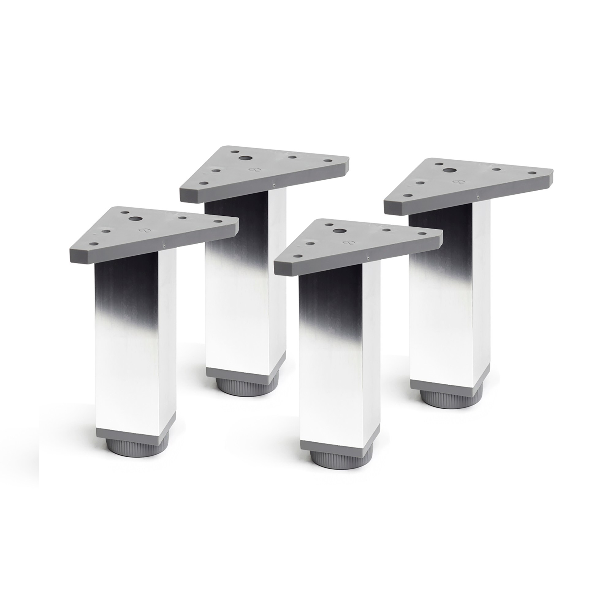 Pata para mueble rei 2-4404.200.21|40x40x200 mm|cromado brillante|4 uds.