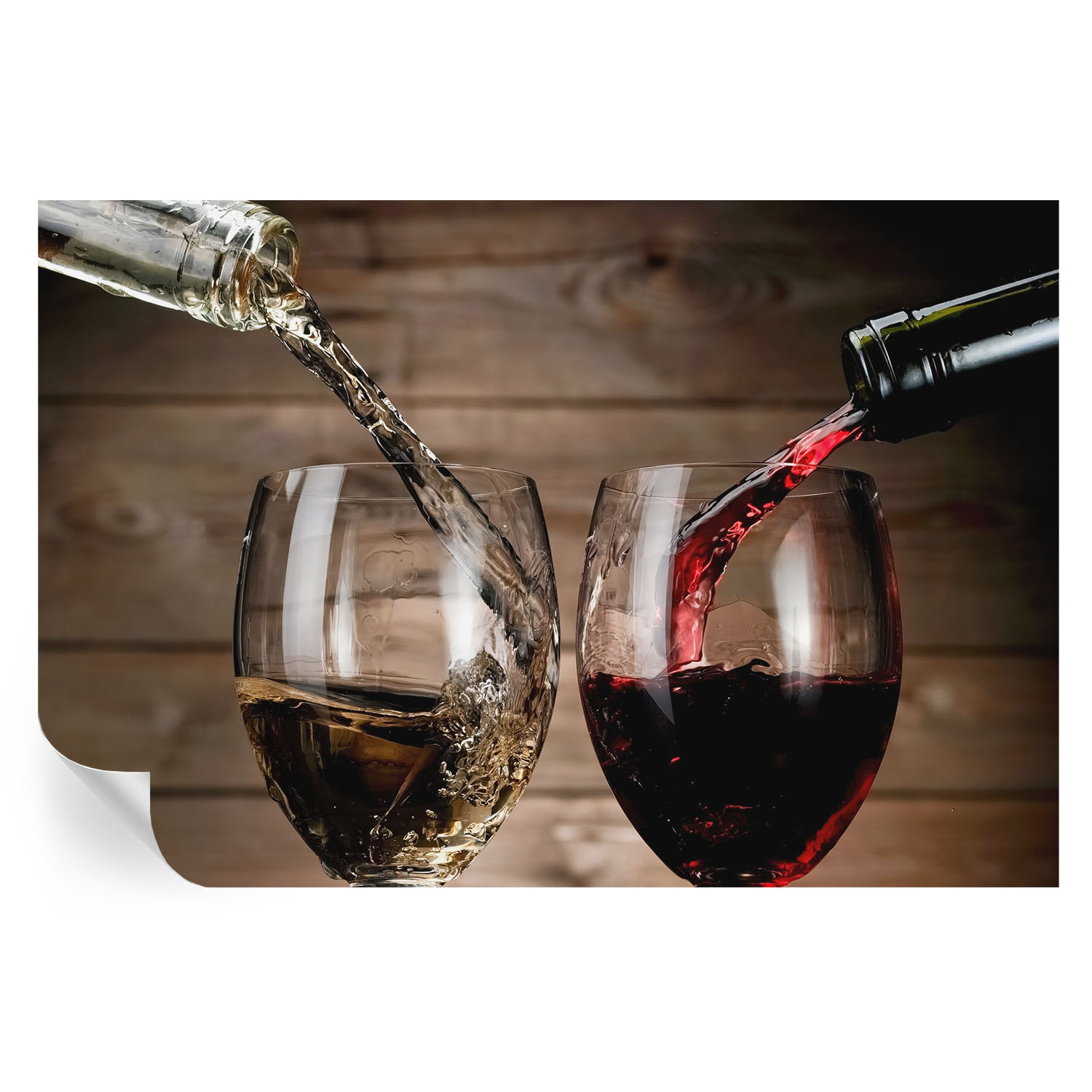 Papel pintado para paredes copas de vino 104x152 tulup