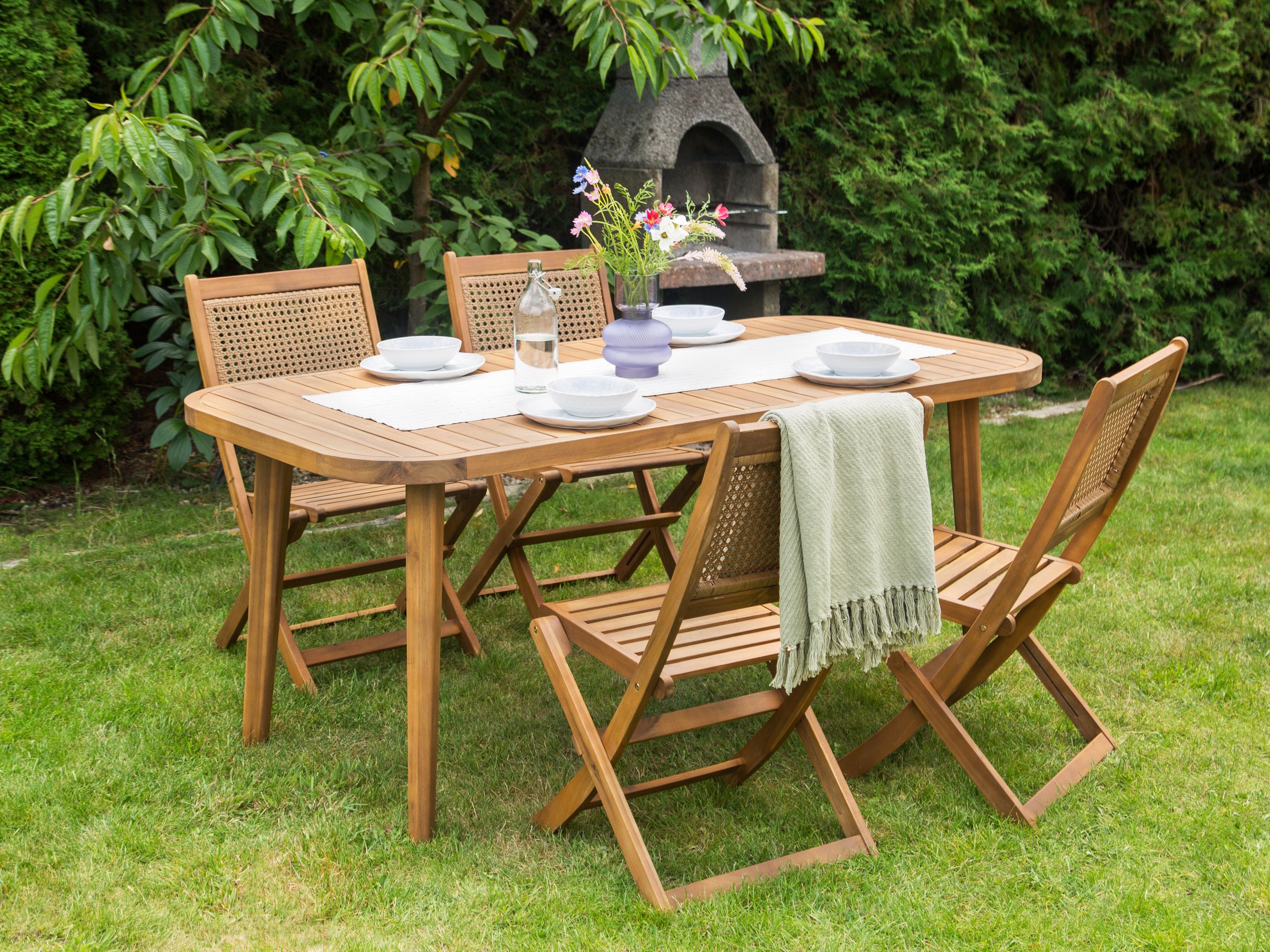 Conjunto de comedor marrón paraggi
