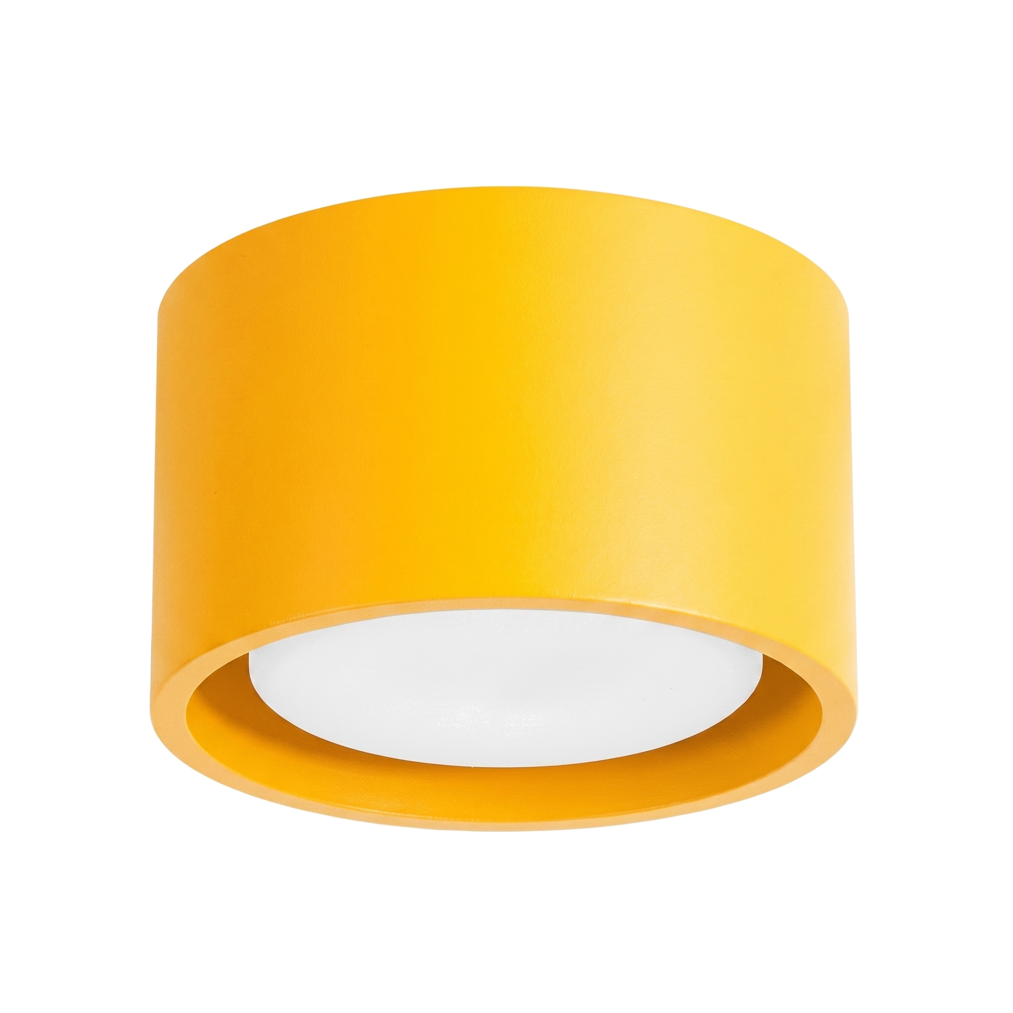 Plafones modo 1 amarillo aluminio 10x6x10cm