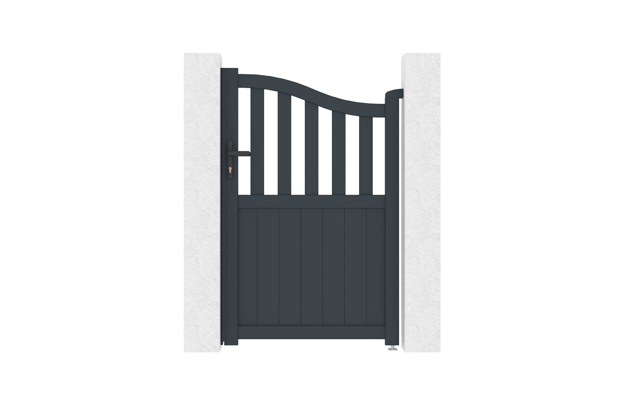 Portillo ajustable meije 1 m h160 aluminio gris