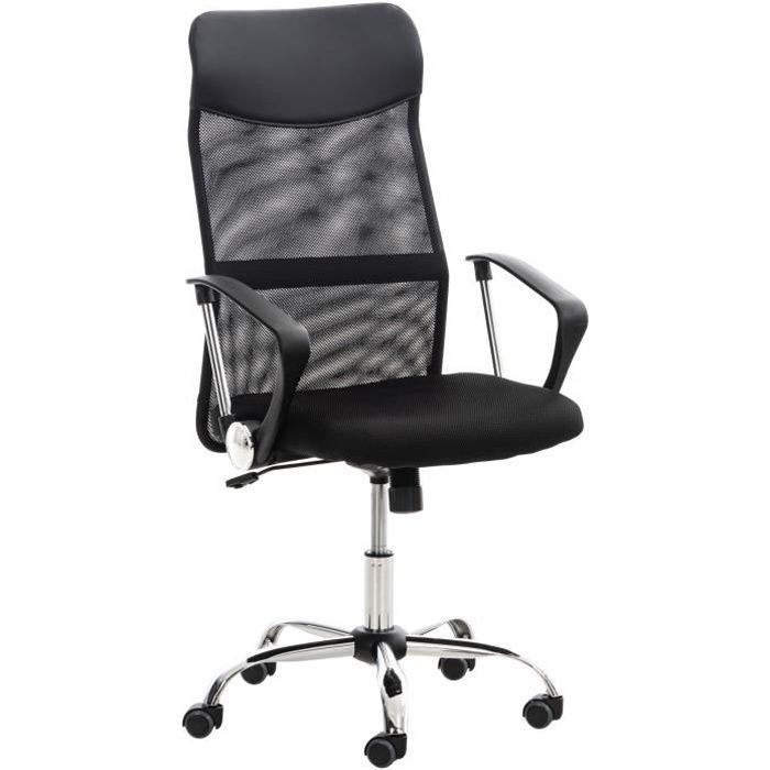 Silla de oficina ergonómica - negra - 50 cm