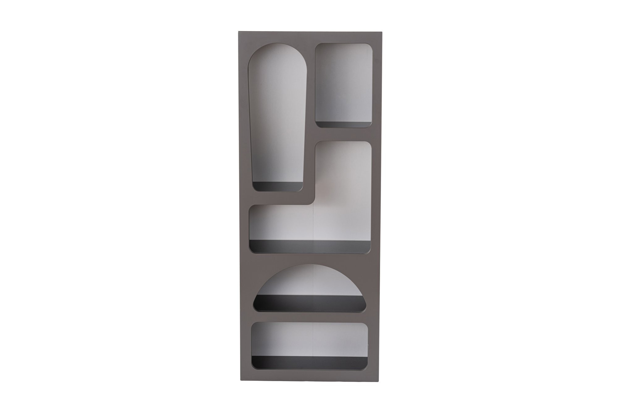 Estantería de madera <<venüs>> - 60 x 32 x 150 cm - gris antracita