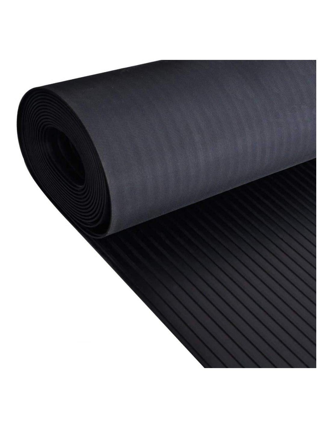 5x 1 m cordoncillo ancho - estera antideslizante suelo caucho goma 3mm | c