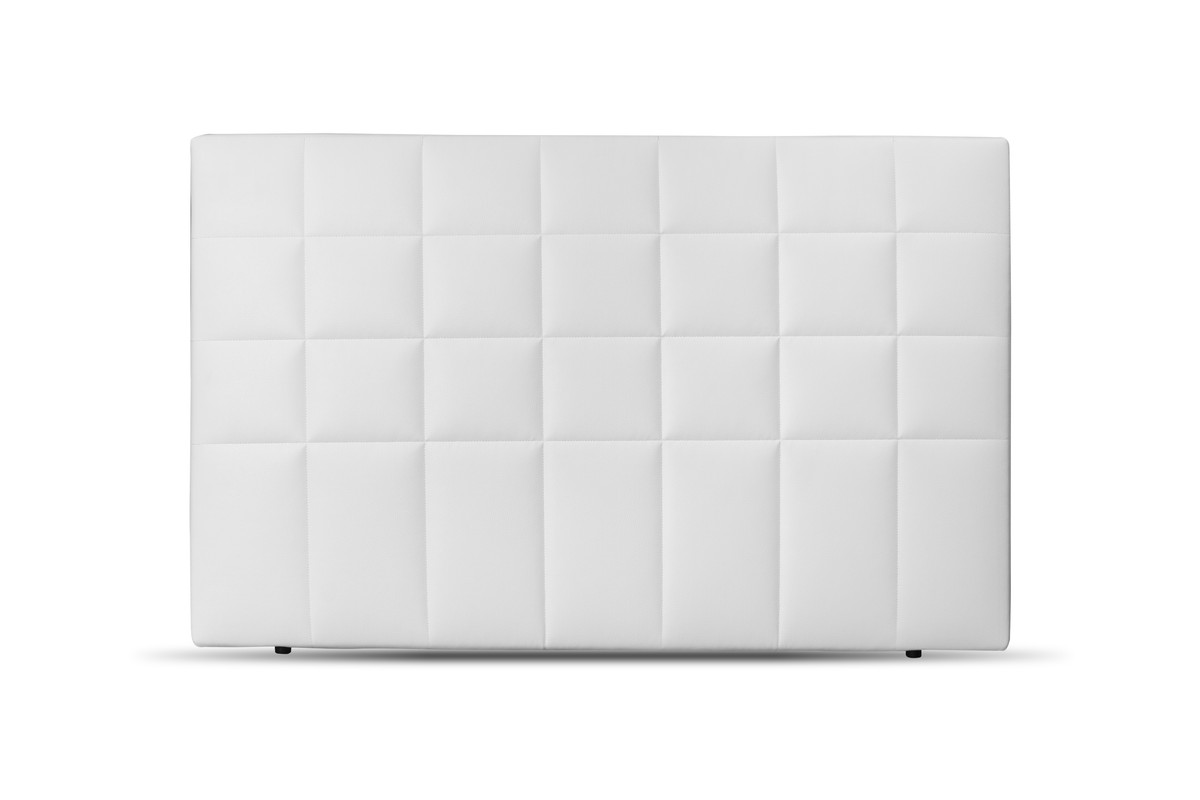 Cabecero de cama polipiel alto: 92 cm (para 135 o 150) blanco 135x92 cm
