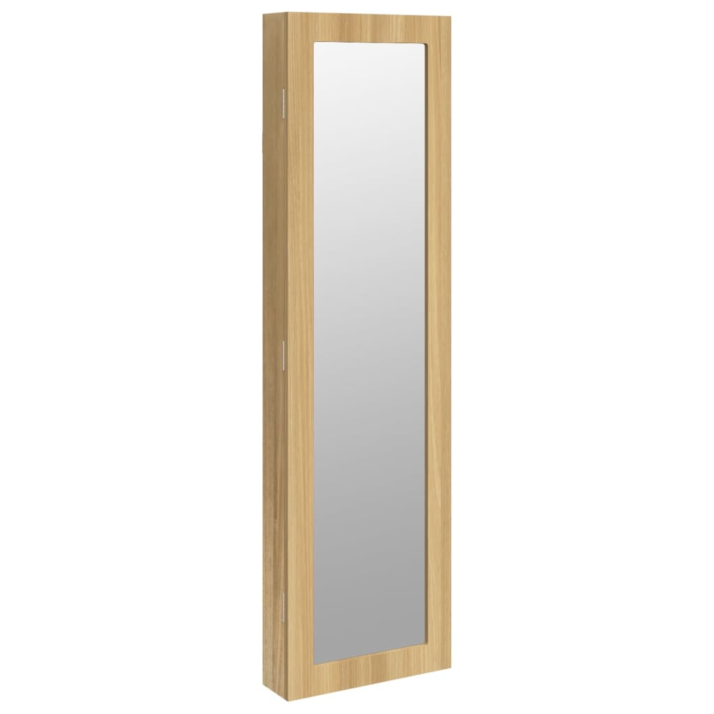 vidaXL espejo con joyero de pared 30x8,5x106 cm