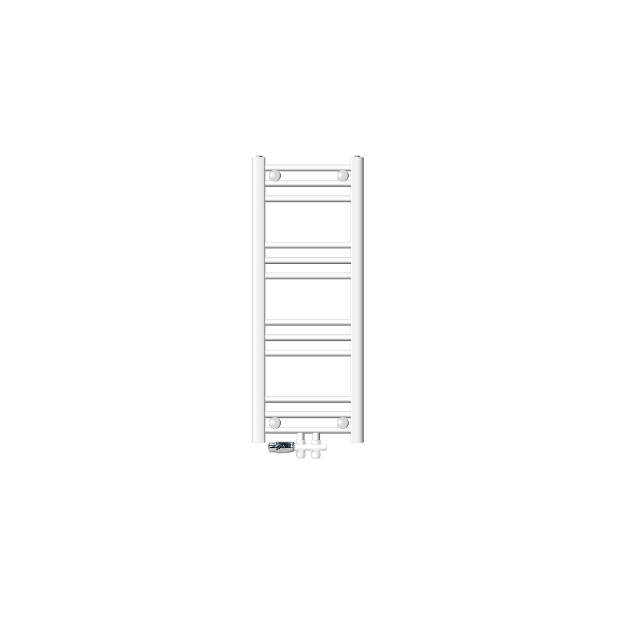 Radiador toallero de baño 300 x 800 mm blanco