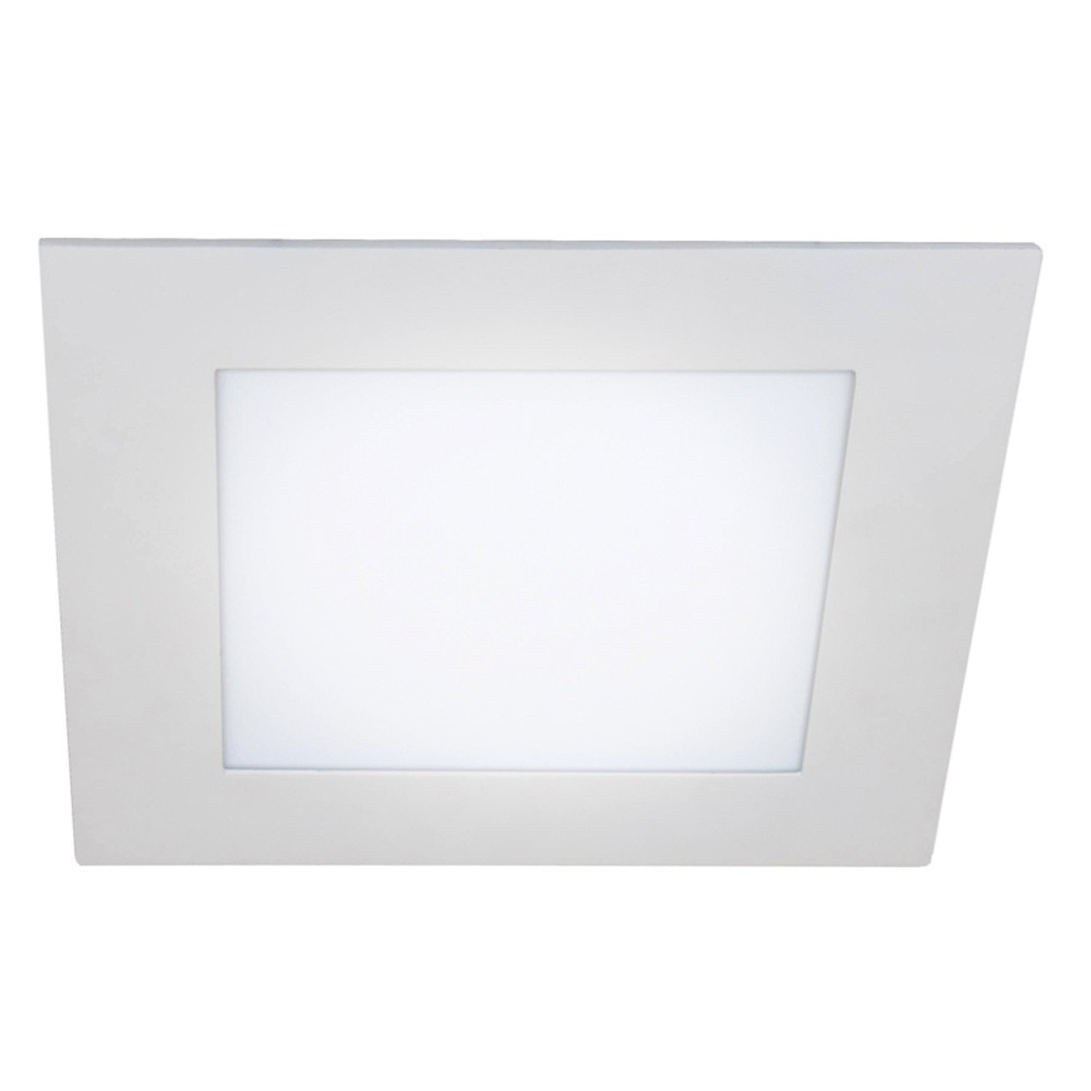 Pack 2 downlights LED cuadrado blanco 18w luz neutra 4000k wonderlamp