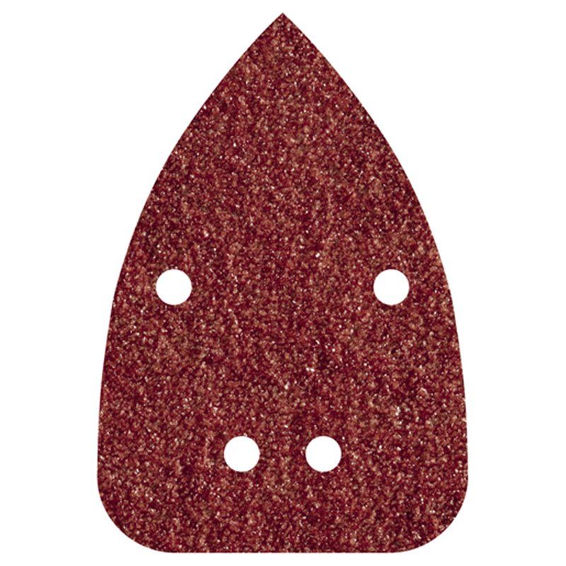 Hojas de lijar adhesivas de corindón perforadas, 96 x 136 mm, grano 120,