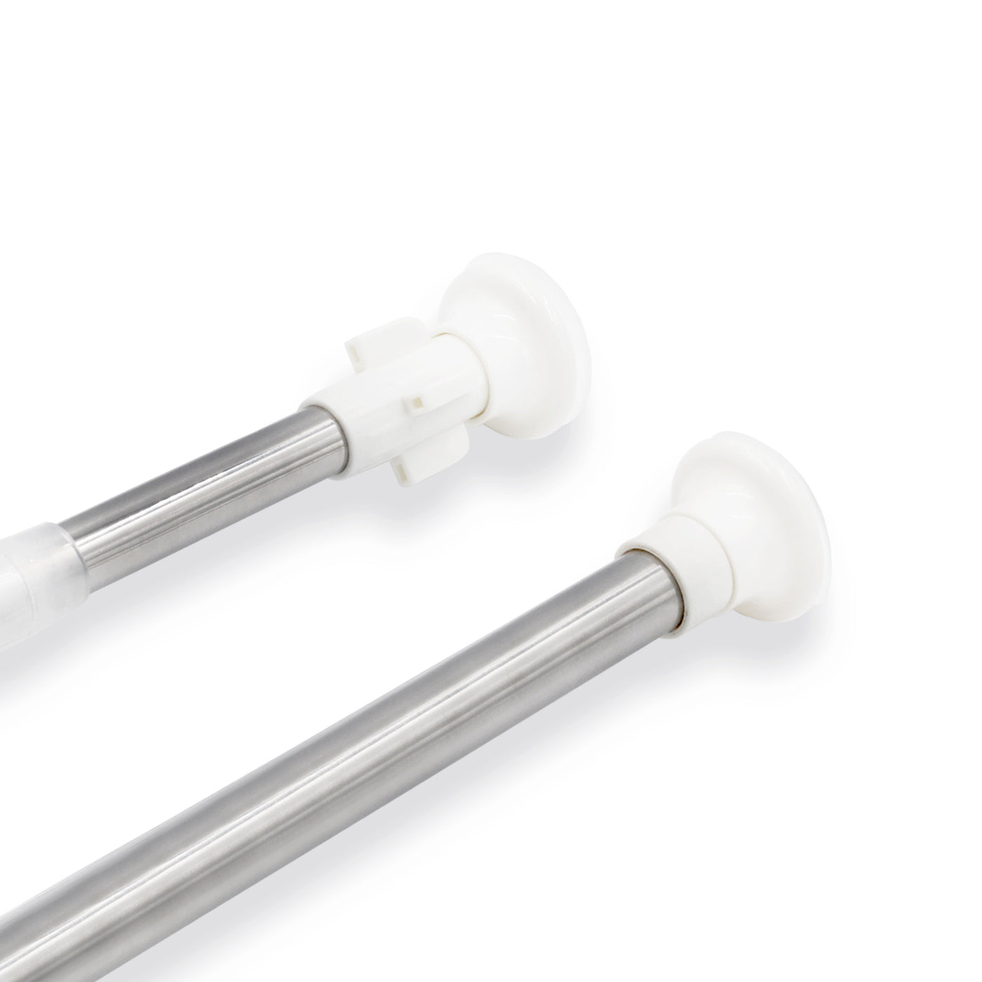 Barra extensible para ropero y cortina de ducha (110-200cm plata)