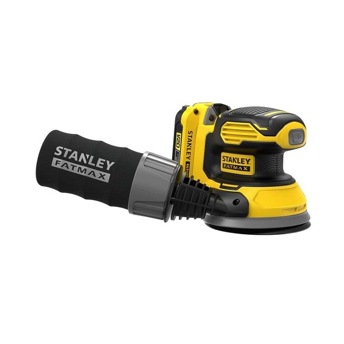 Lijadora orbital 18v ø 125mm + batería de litio 2.0 ah + cargador + hoja de