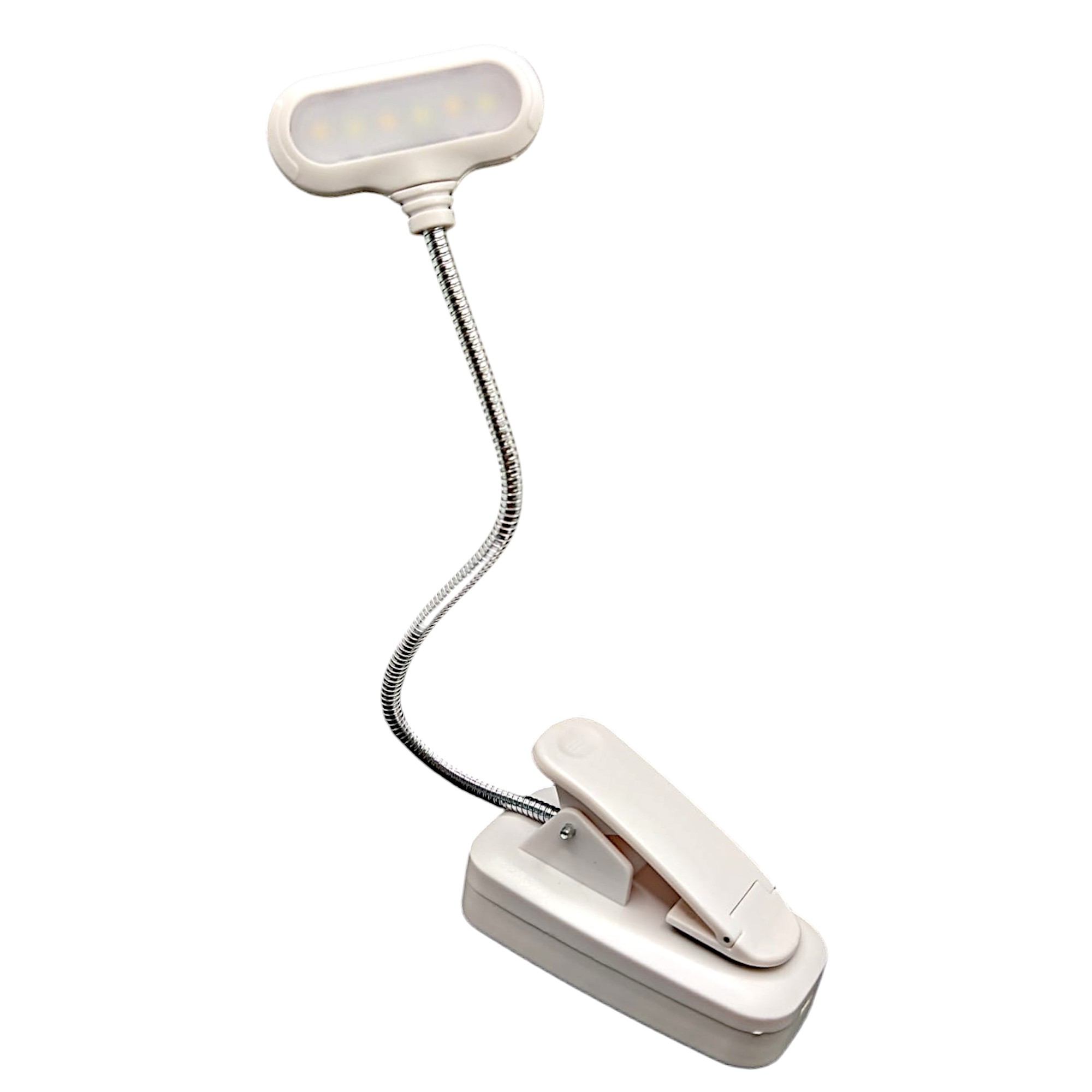 Lámpara de lectura blanca cct, brillo ajustable. Batería recargable