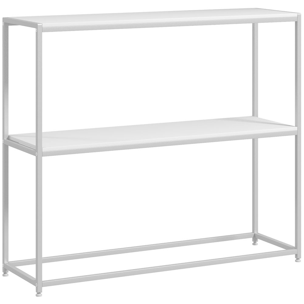 Mesa consola 100x30x87 cm color blanco Homcom
