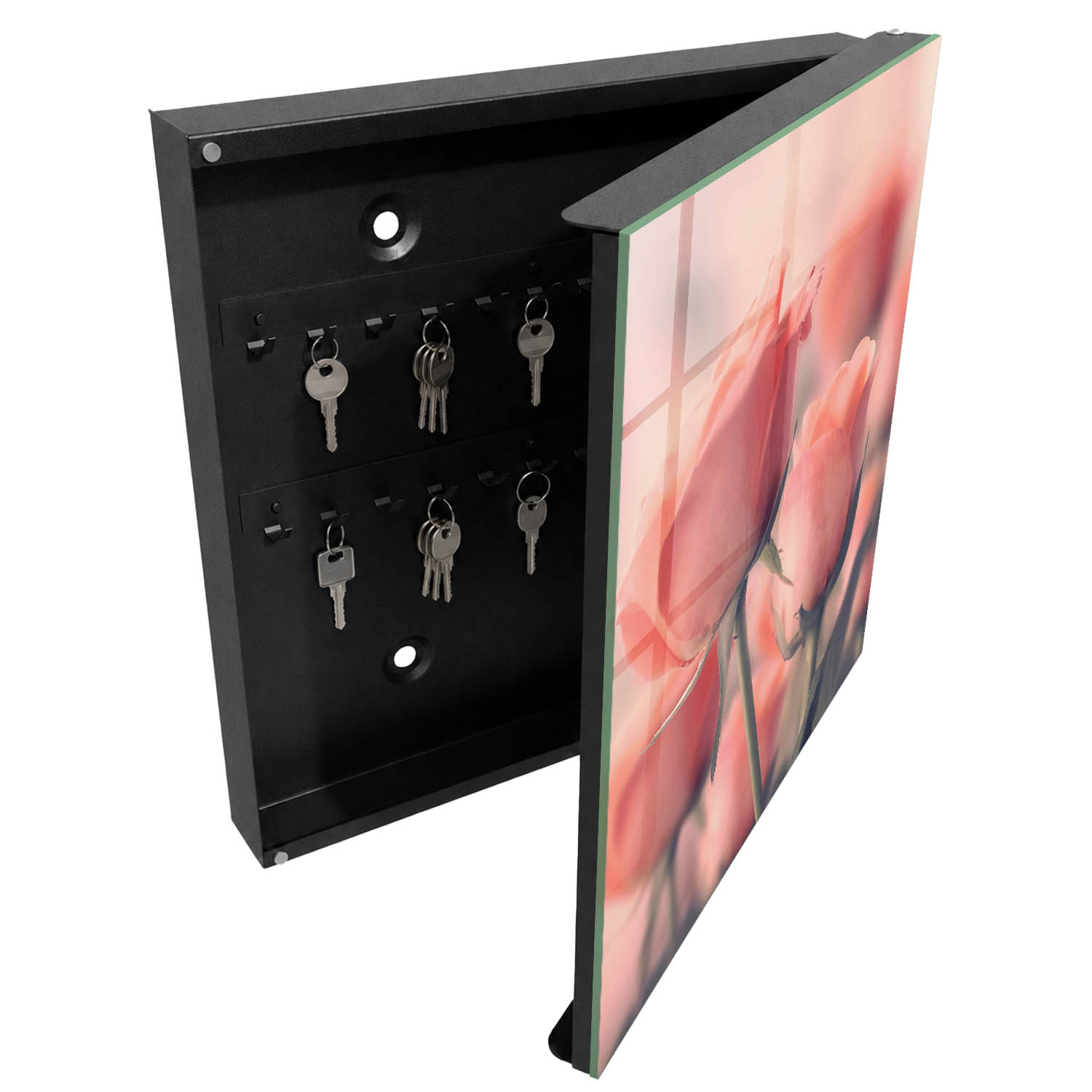 Caja para llaves recibidor 30x30x5, apertura derecha tulup
