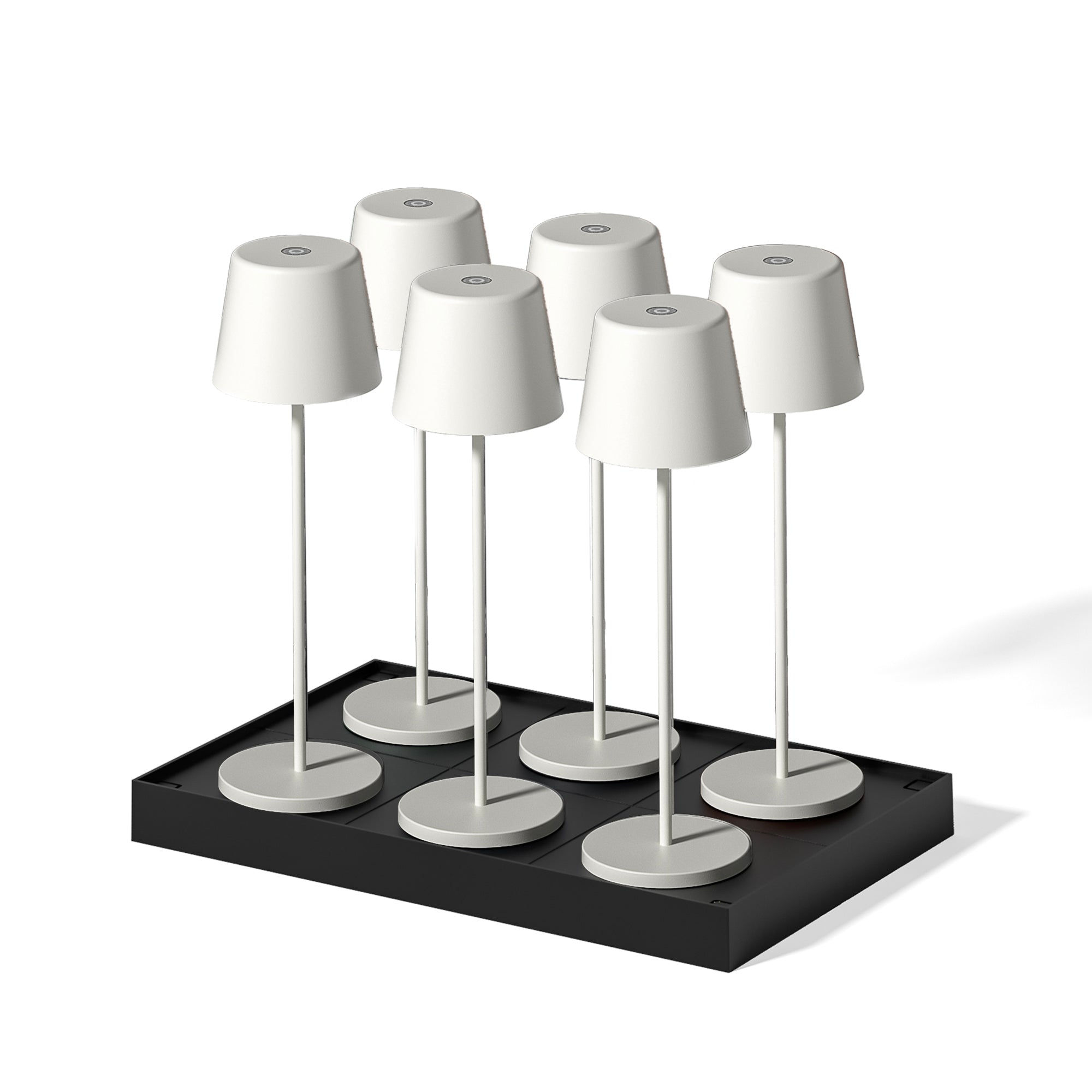Juego de 6 lámparas de mesa con base h38cm kelly