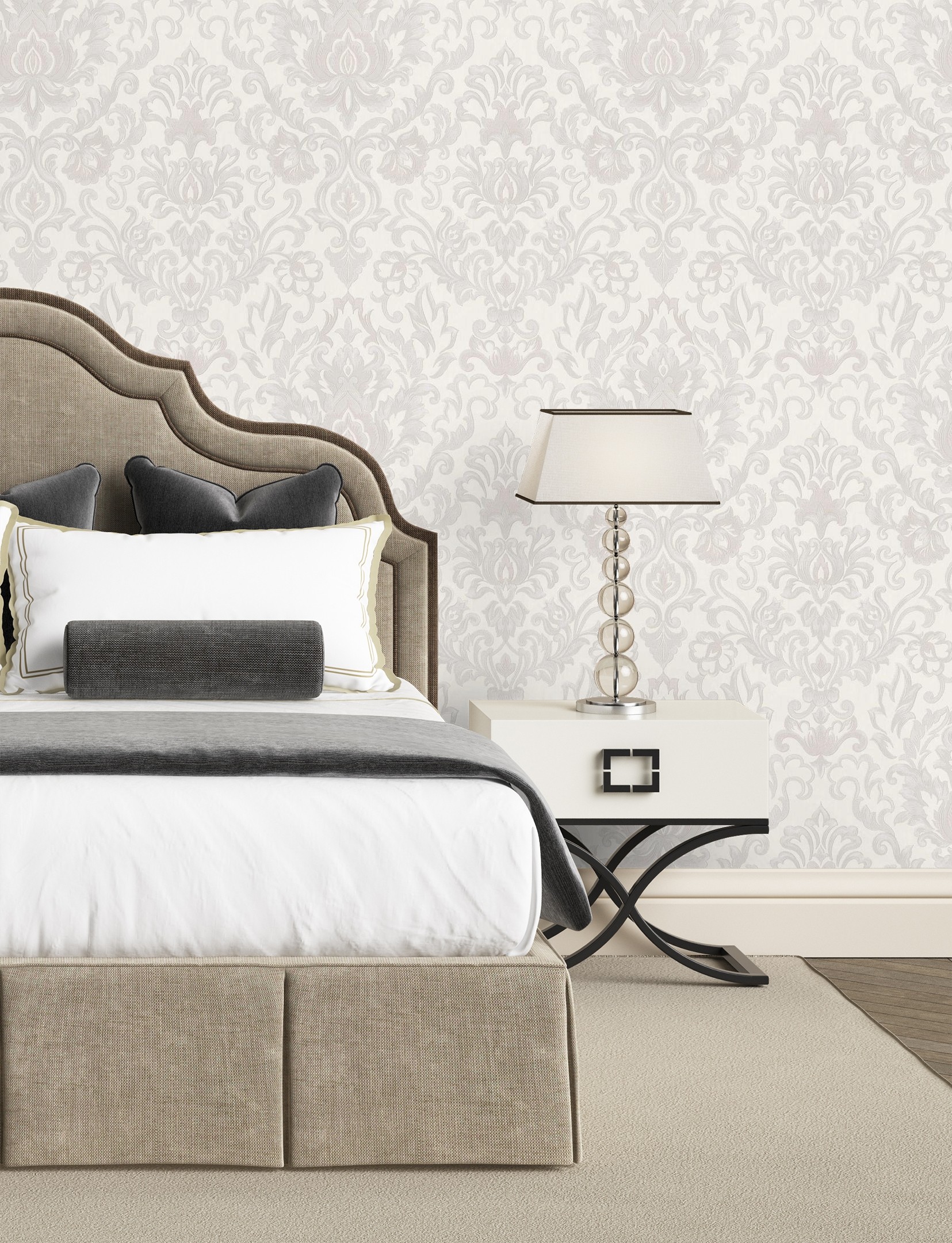 Papel pintado gaulan damasco lujoso textura de tela tejida en 10.6m²