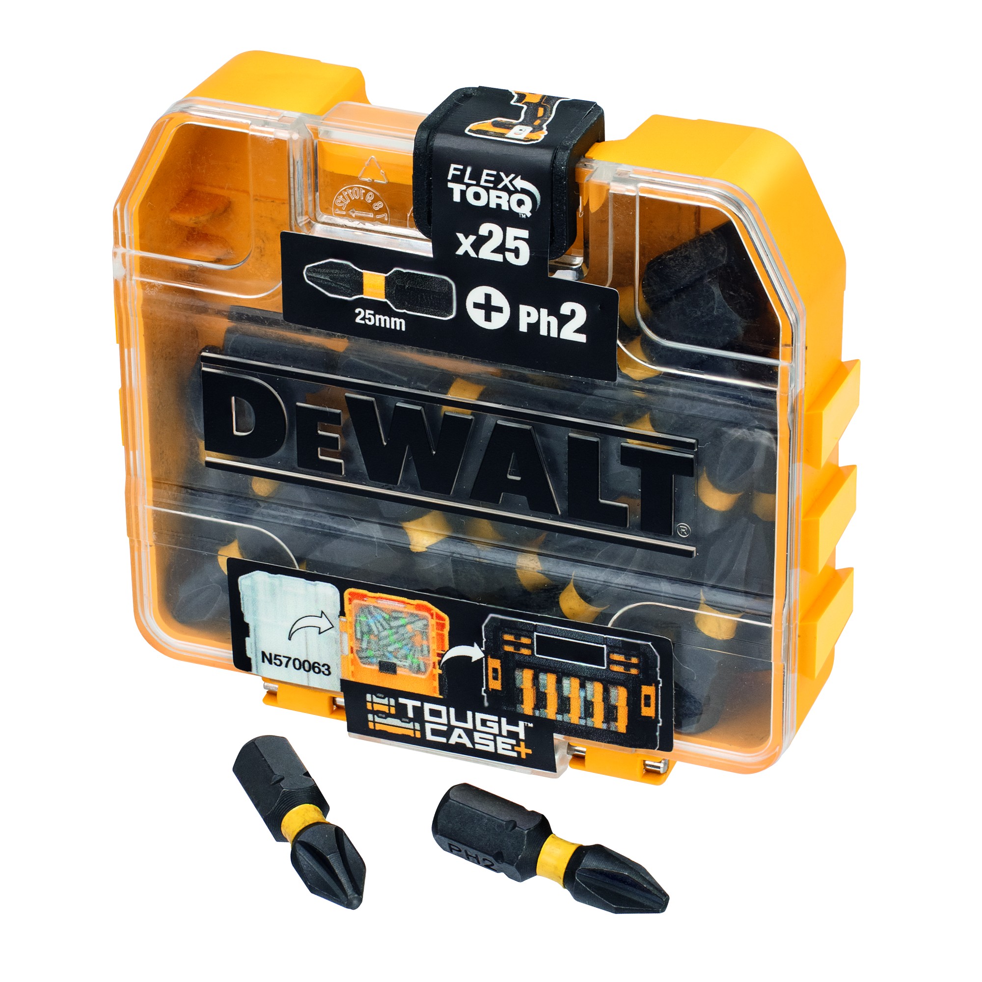 Dewalt dt70555t-qz - juego de 25 puntas ph2 25mm
