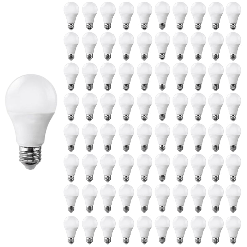 Bombilla LED E27 9w 220v a60 180° (pack de 100) - blanco frío 600