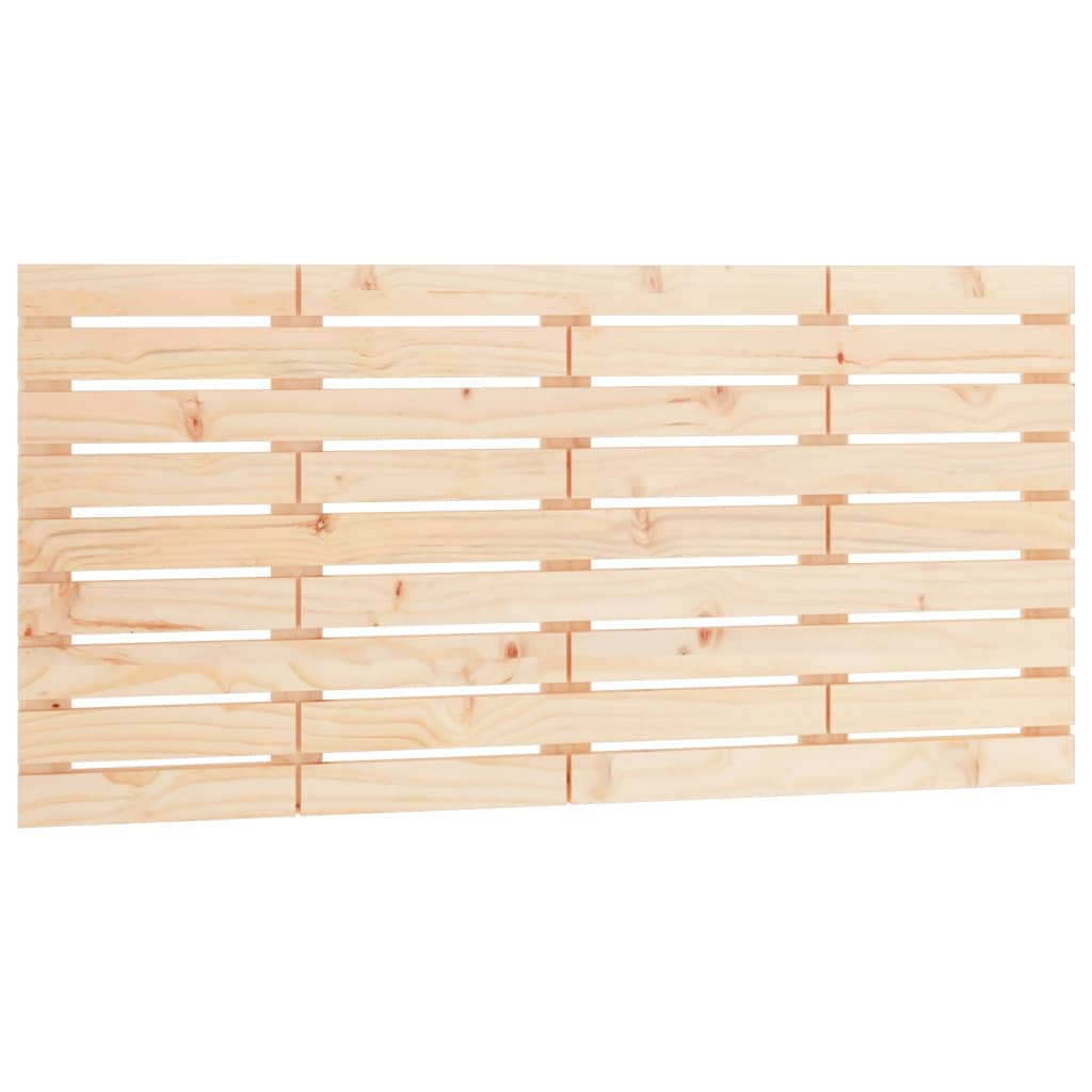vidaXL cabecero de cama de pared madera maciza de pino 126x3x63 cm