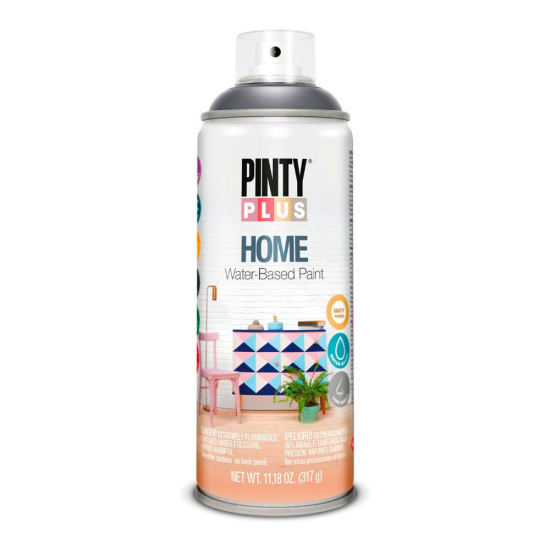 Spray pintyplus home base agua 400 ml (hm438 negro casa)