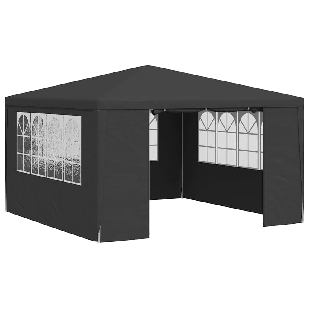 vidaXL carpa profesional para fiestas con paredes gris 90 g/m² 4x4 m