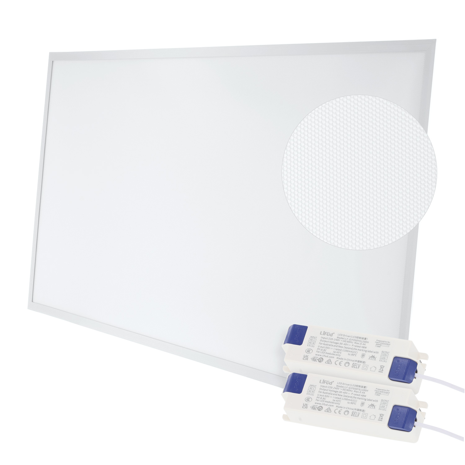 Panel LED 100w 10000lm 6000ºk 120x60cm 40.000h driver lifud ugr17 [hopb