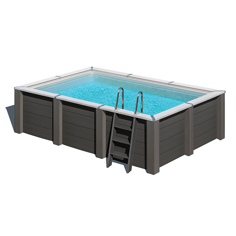 Piscina gre rectangular kpcor46t composite 4.66 mts x 3.26 mts x