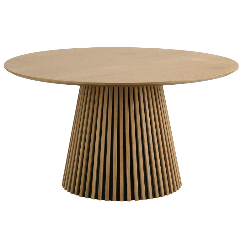 Kairn-mesa de comedor redonda para 4/6 personas ø140 cm roble