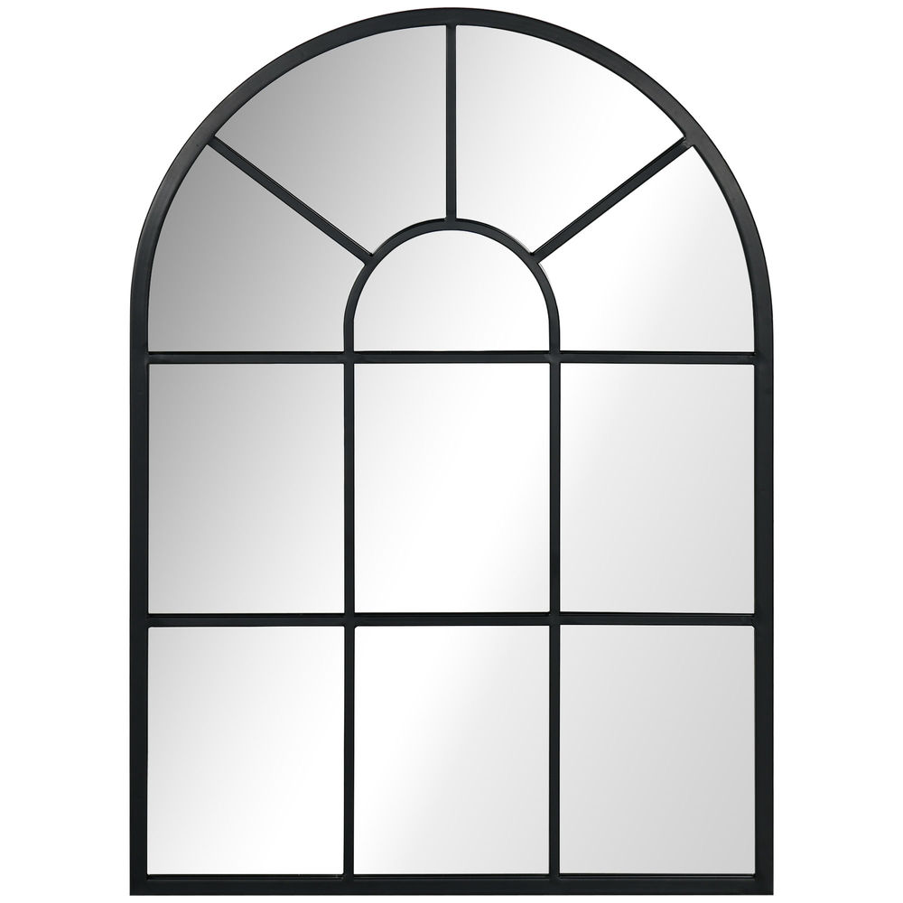 Espejo de pared 50x2x70 cm metal, vidrio Homcom, hogar - decoración