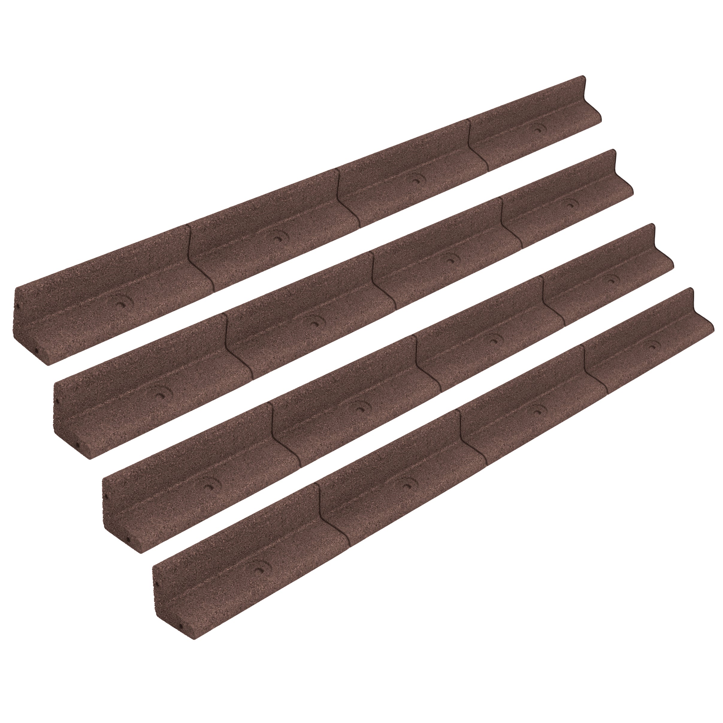 Bordura flexible para jardín 4 x 1.2 m – marrón