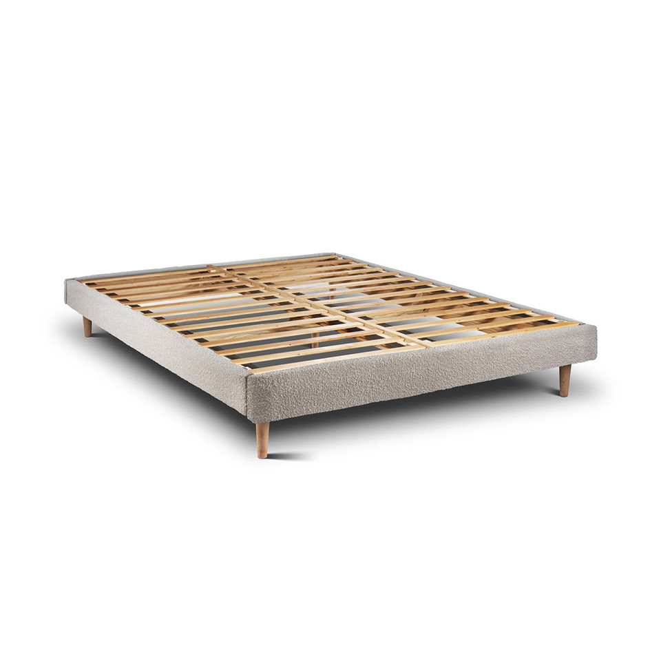 Estructura de cama ascot pearl 200 x 160 cm altura 30 cm indream