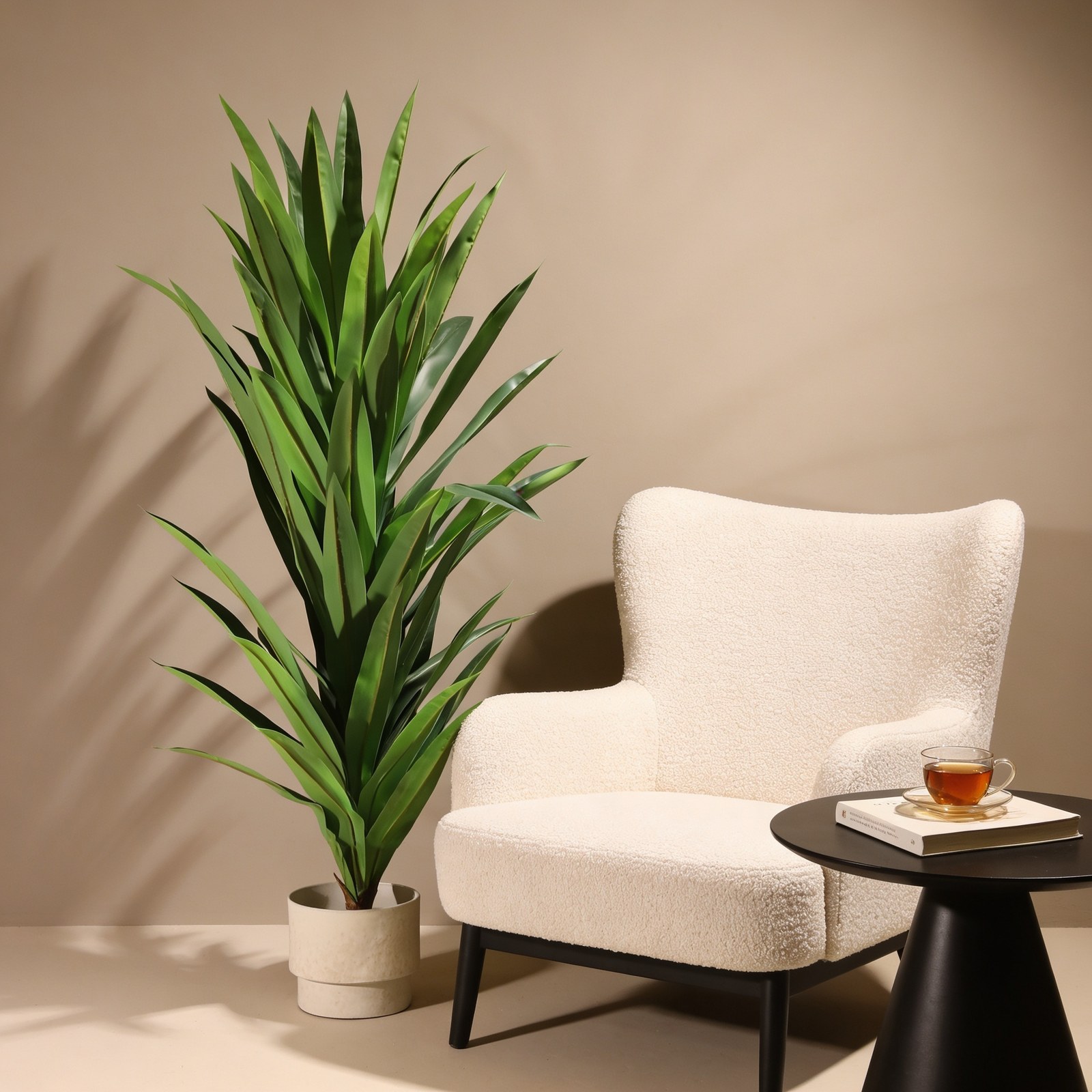 Planta artificial yuca 160 cm verde y marrón - naturing monde