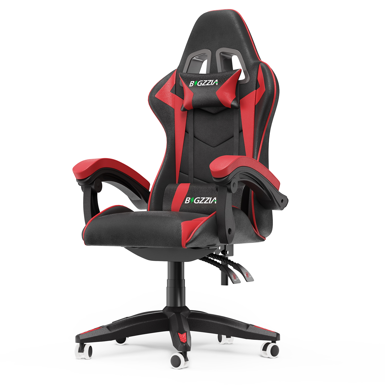 Silla gaming a, silla ergonómica para computadora - negra/roja