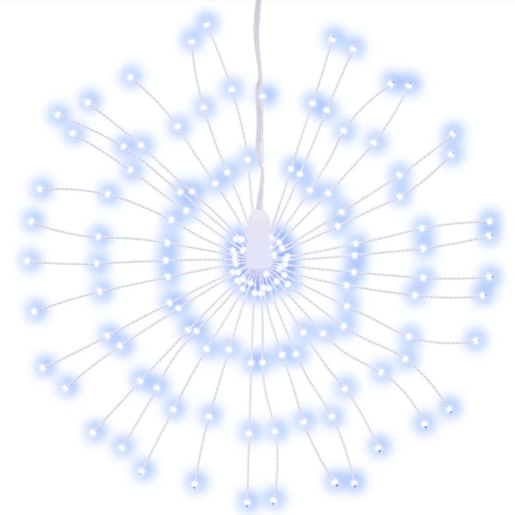 vidaXL luces de navidad de estrellas 140 LED blanco frío 17 cm