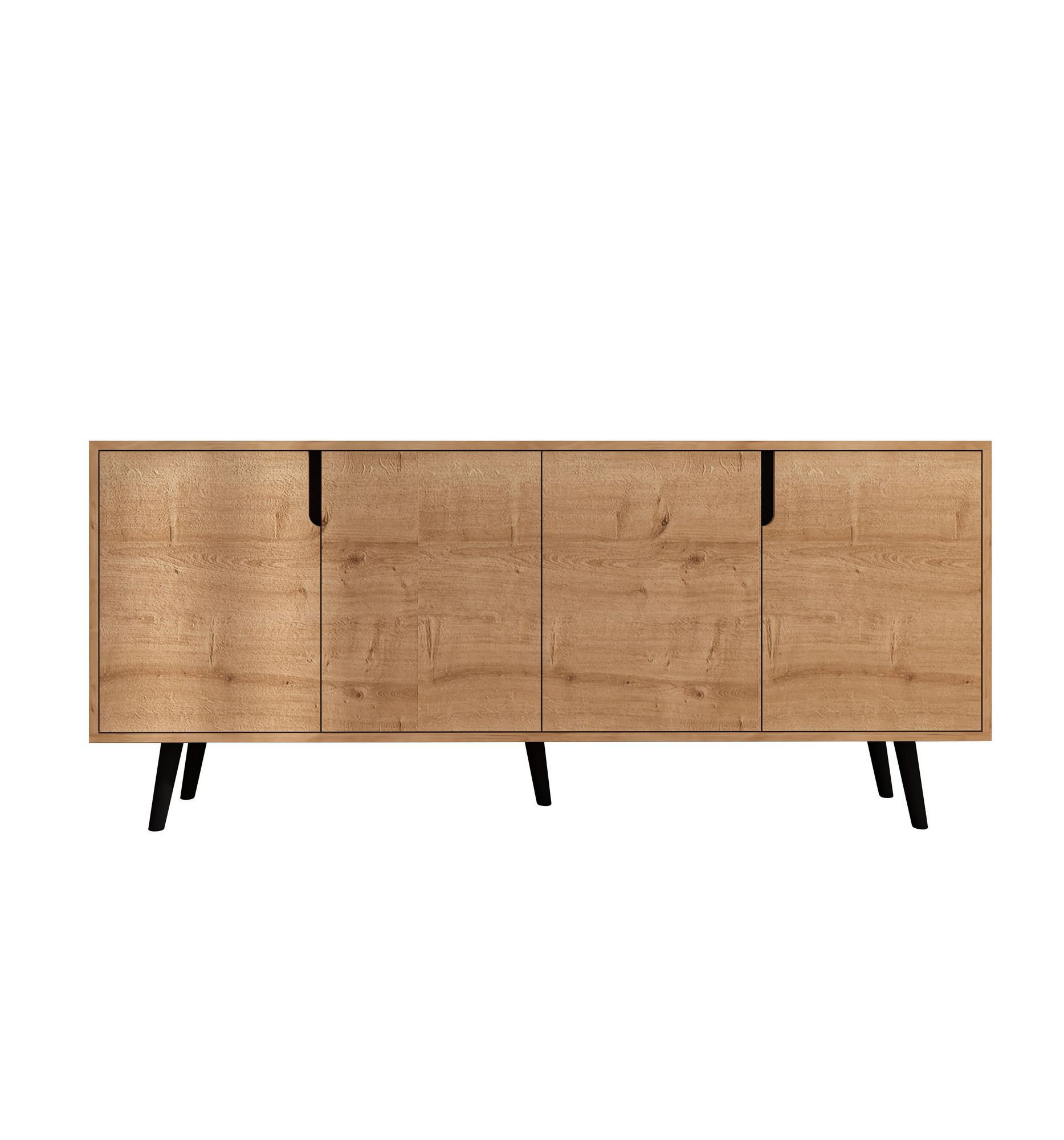 Aparador de madera "latina" - 180 x 45 x 80 cm - marrón claro
