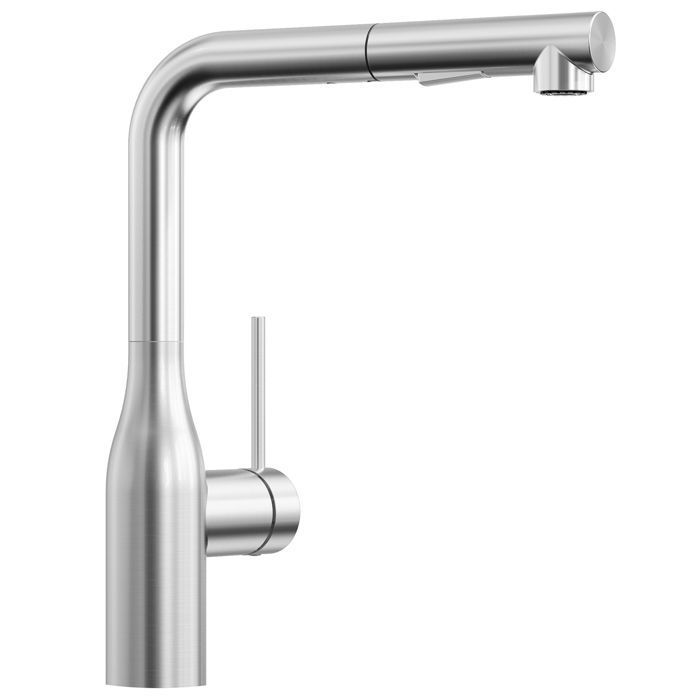 Grifo de cocina - cecipa max - ducha extraíble 40cm - acero inoxidable cepi