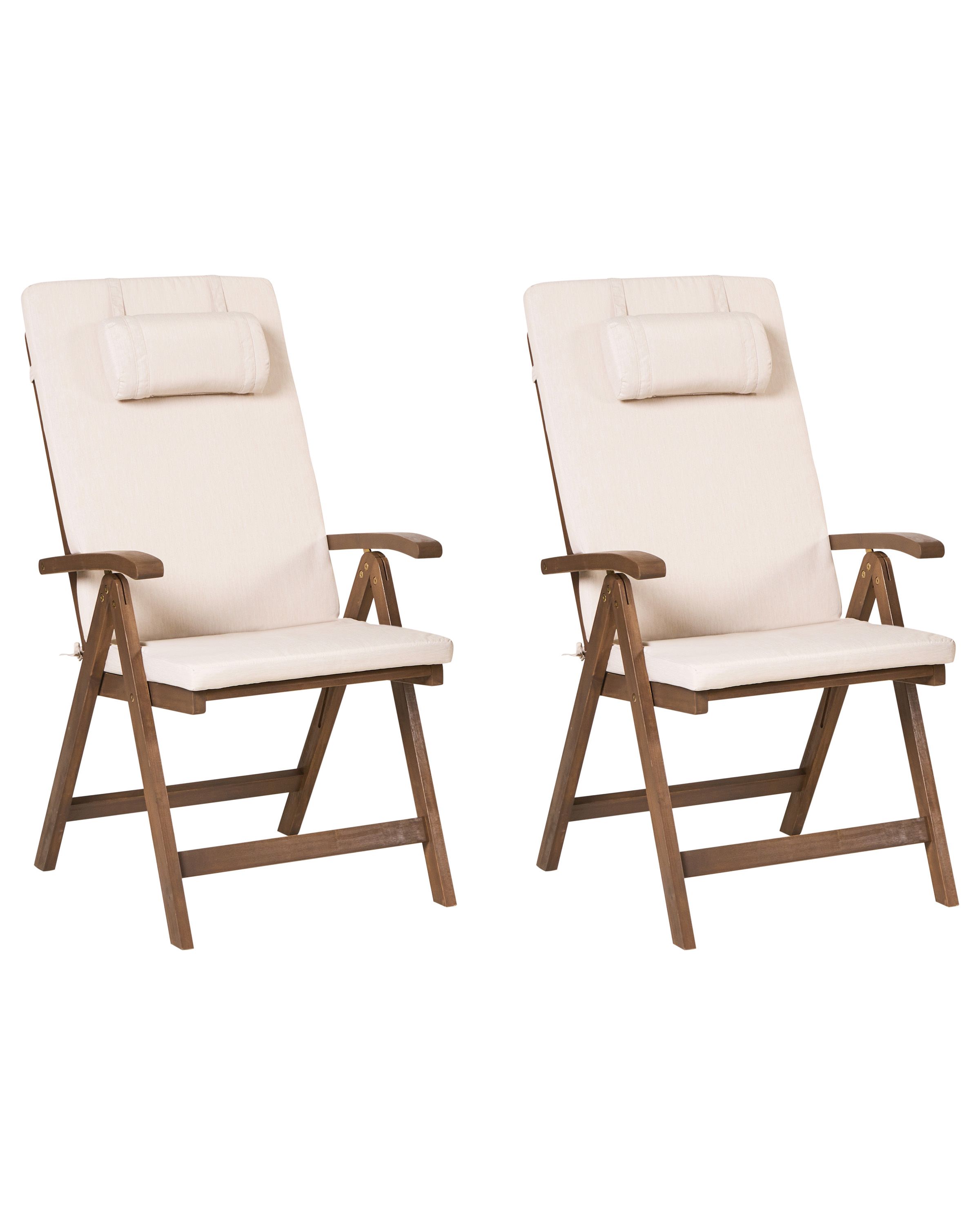 Silla de jardín marrón oscuro amantea premium