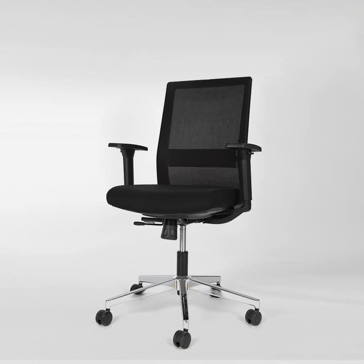 Silla de escritorio euromof niza | black edition ergonómica