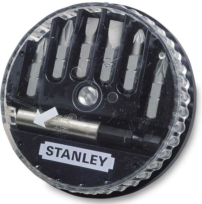 Juego de puntas de atornillado - stanley - 1-68-737 - 6 puntas - portapunta
