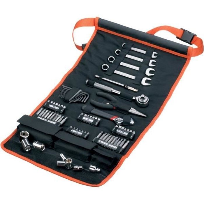 Kit de herramientas - black+decker - a7063-qz - 77 piezas - puntas, llaves,