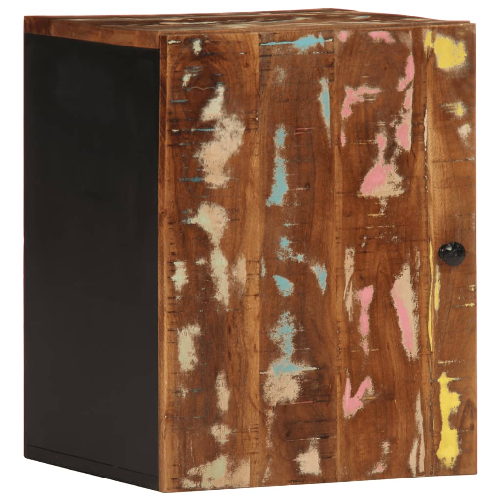 vidaXL armario de baño de pared madera maciza reciclada 38x33x48 cm