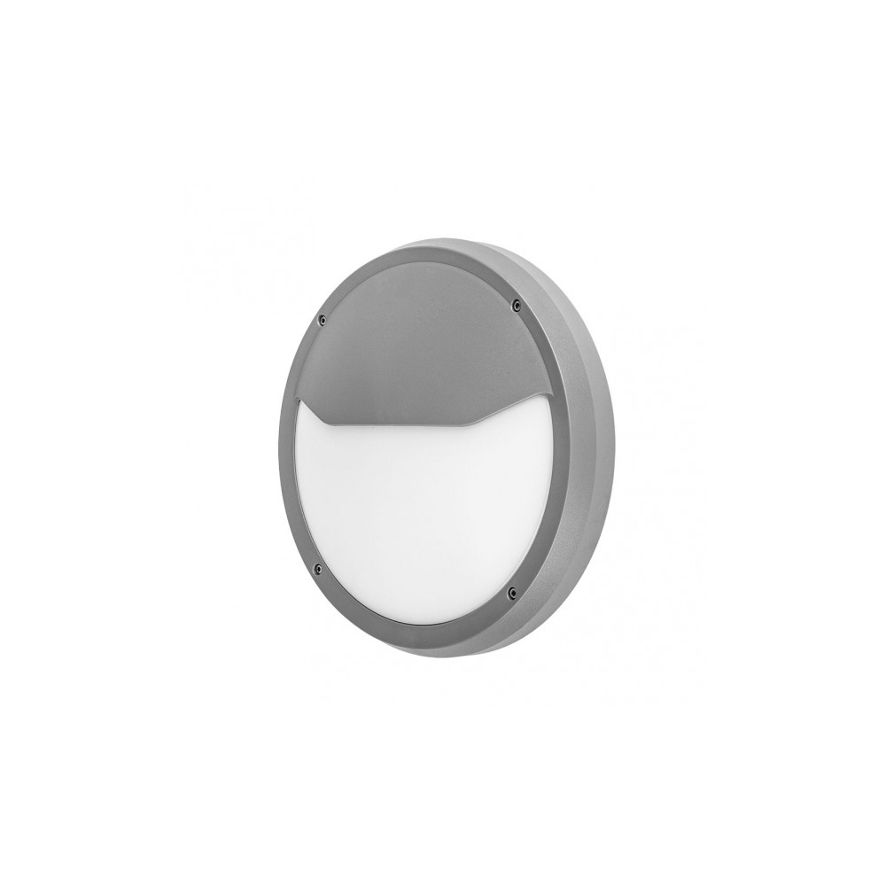 Aplique de exterior - fab - coliandro - gris - policarbonato - ip65 - 9,4x3