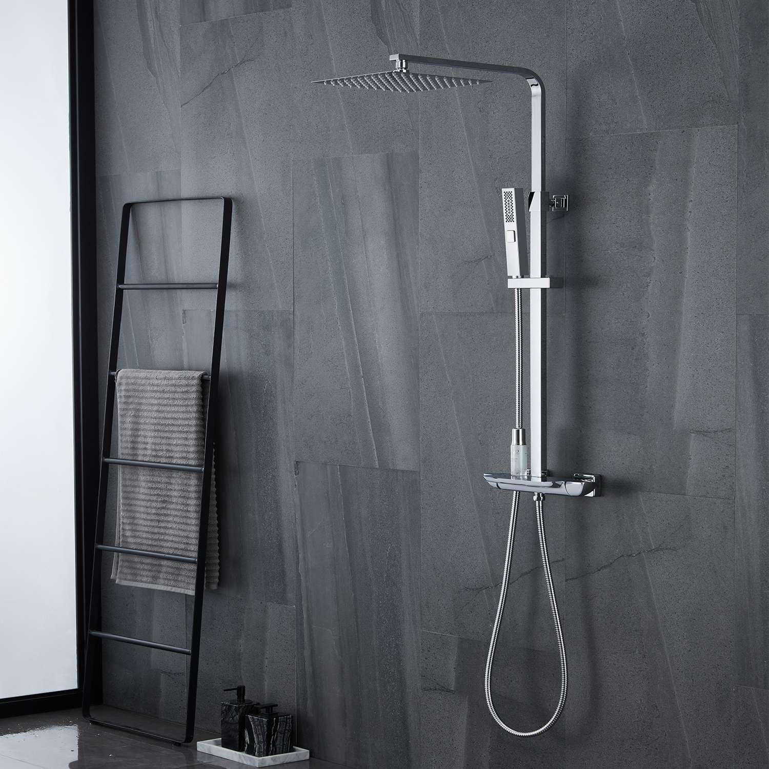 Columna baño ducha monomando sky bath cromo serie joy