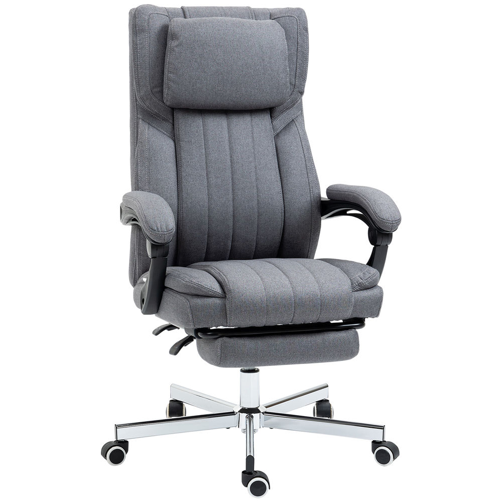 Silla de oficina poliéster, espuma, tablero múlticapas, acero color gris