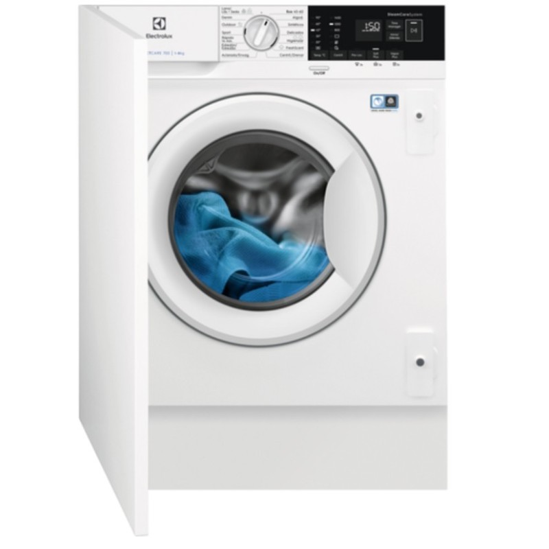 Lavadora integrable Electrolux en7f4842of 8 kg steamcare 1400 rpm