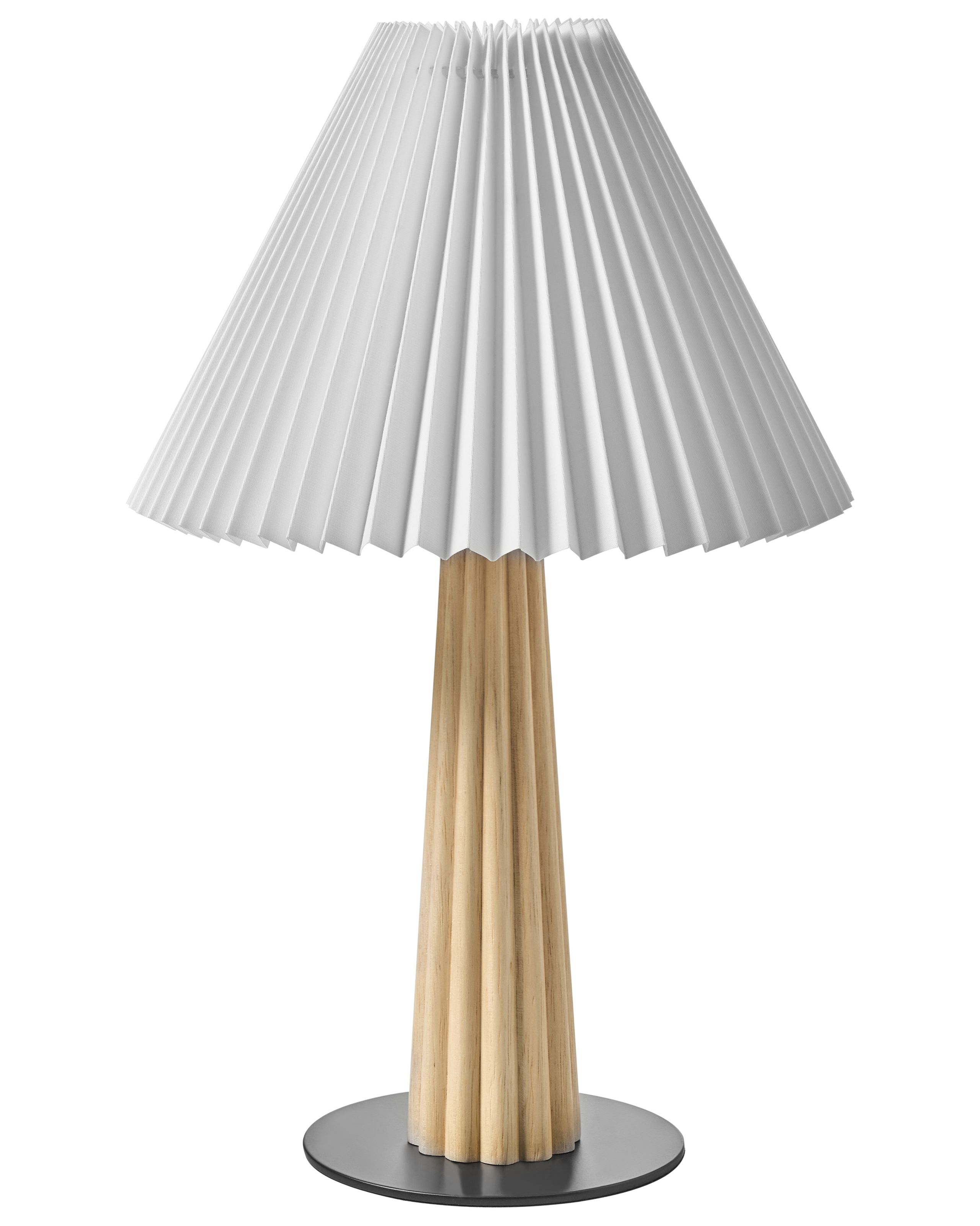 Lámpara de mesa aligide madera natural