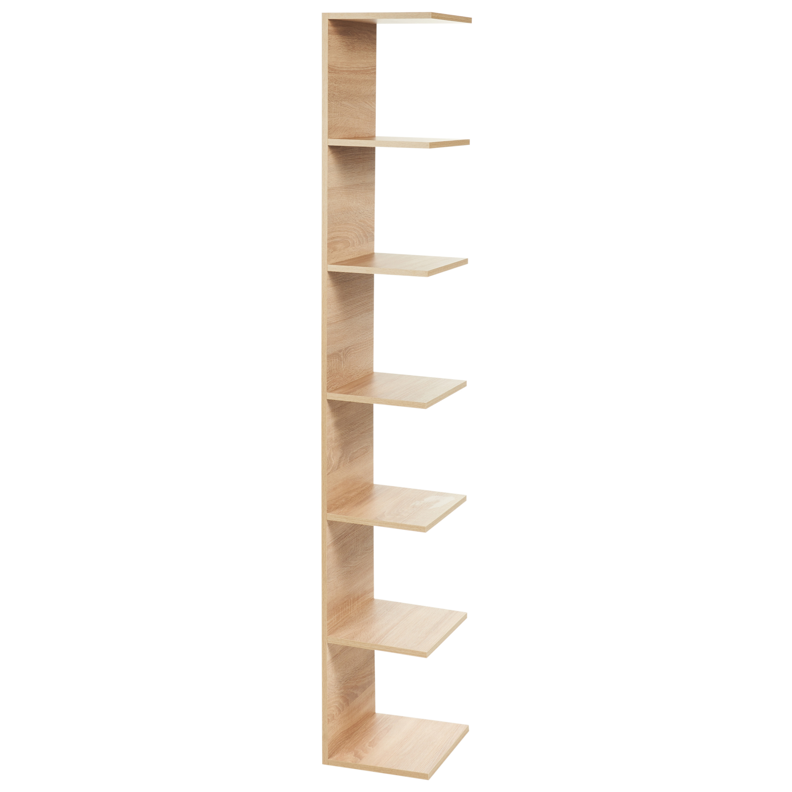 Estantería de pared eston 190 cm marrón claro