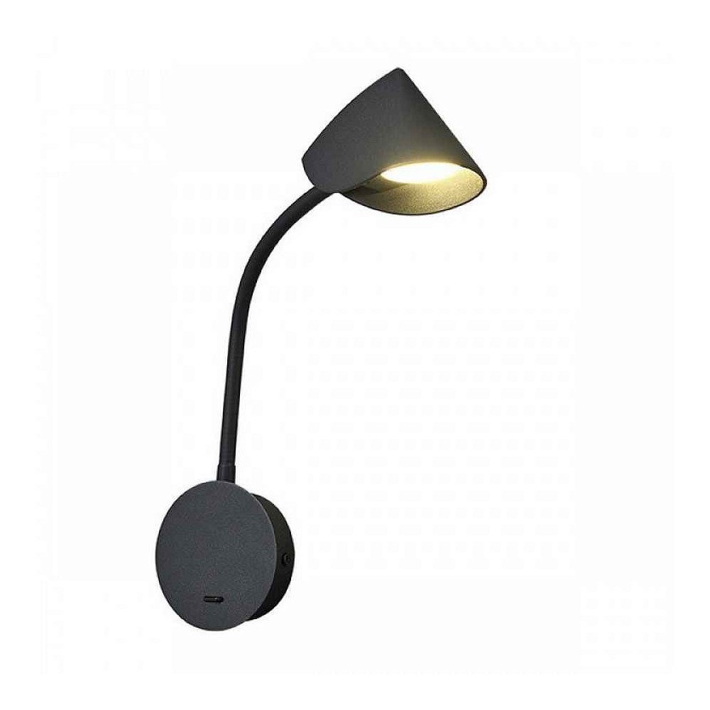 Mantra aplique LED moderno negro goa