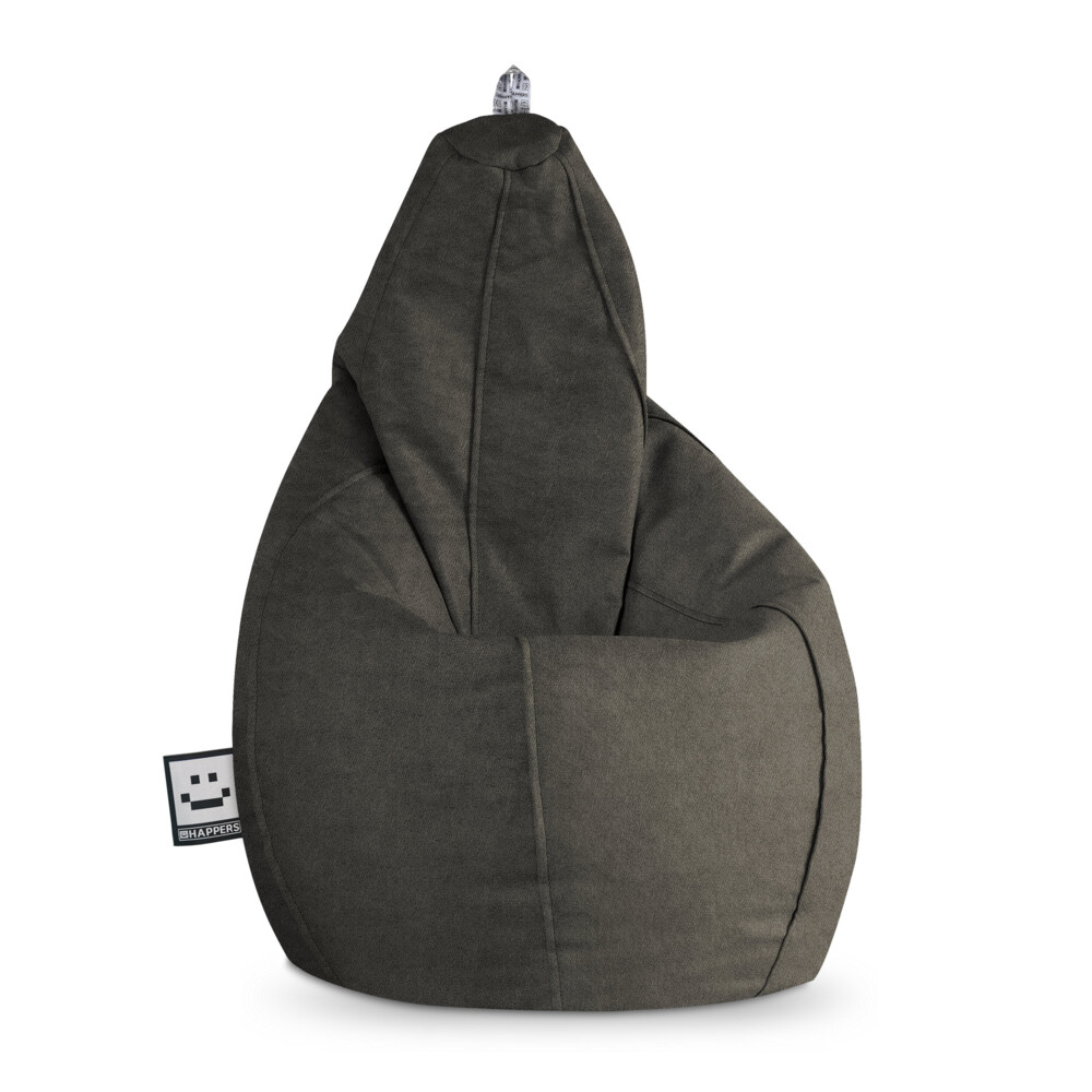 Puff pera polipiel para exterior patagonia gris xl
