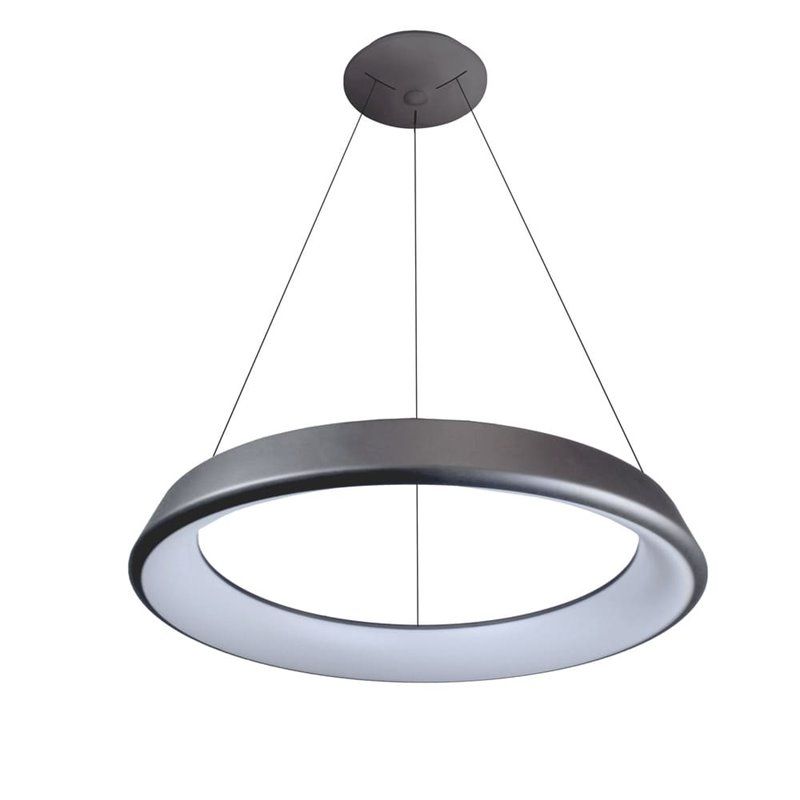 Lámpara LED de techo coLGante "lizer" (36w 3000k 2192lm) color plata